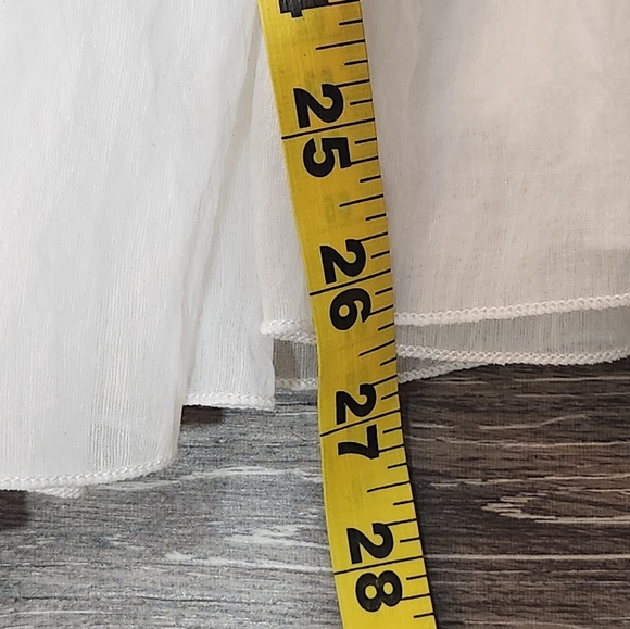 H&M White Bandeau Dress With Flared Skirt Size Medium - Picture 9 of 11